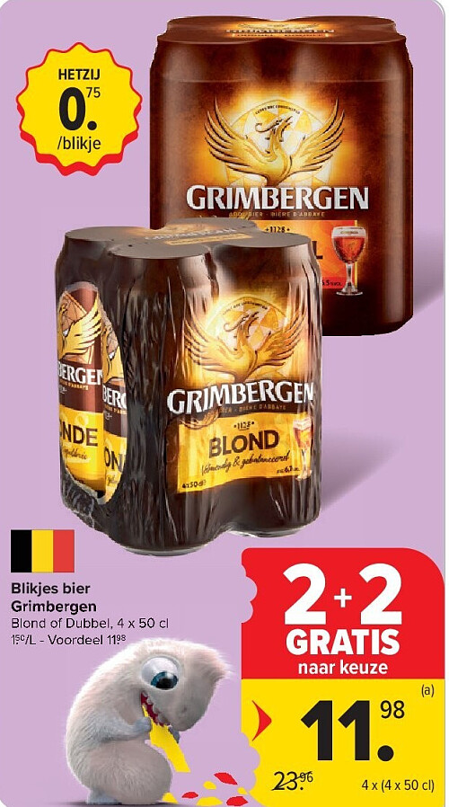 Blikjes bier Grimbergen
