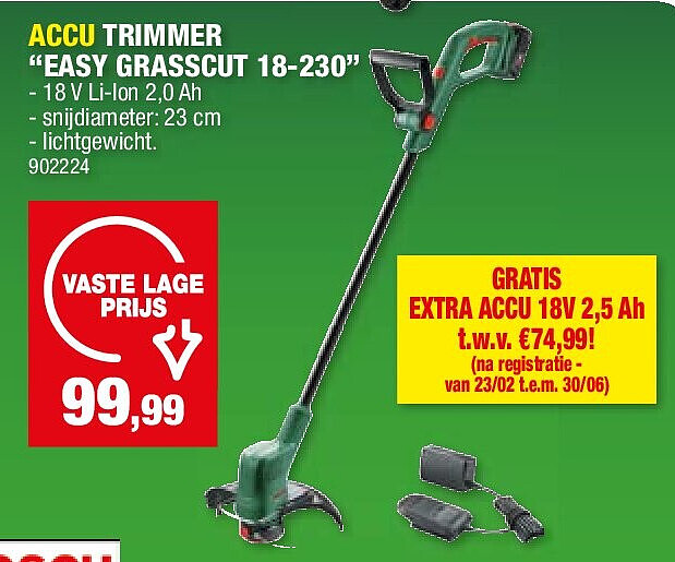 ACCU TRIMMER “EASY GRASSCUT 18-230”