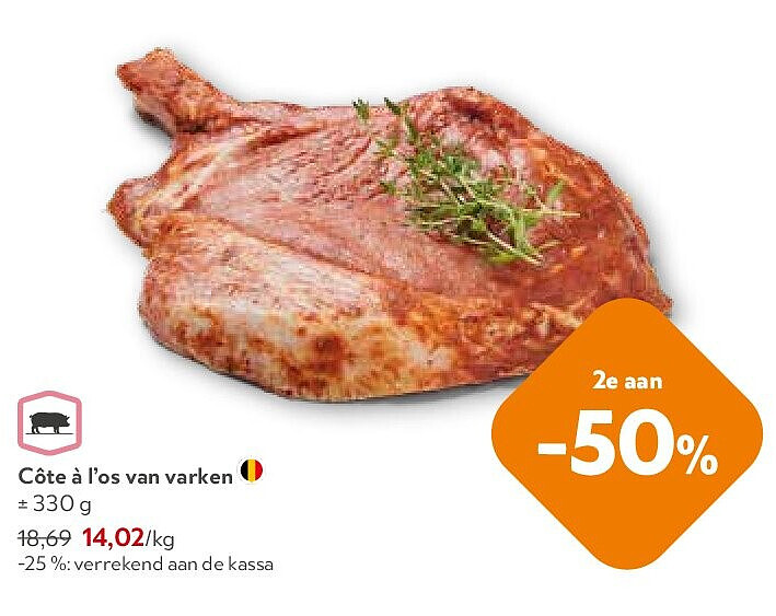 Côte à l’os van varken