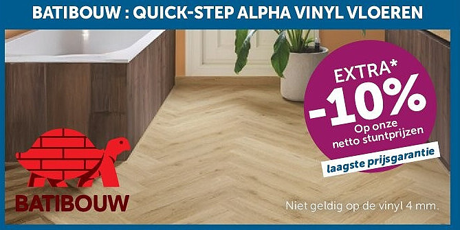 BATIBOUW : QUICK-STEP ALPHA VINYL VLOEREN