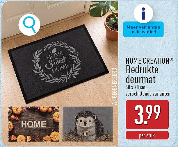 Bedrukte deurmat