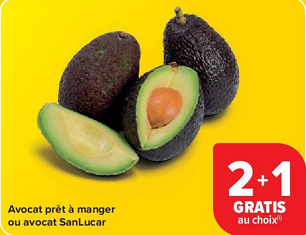 Avocat prêt à manger ou avocat SanLucar