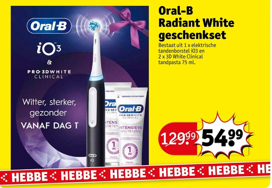 Oral-B Radiant White geschenkset