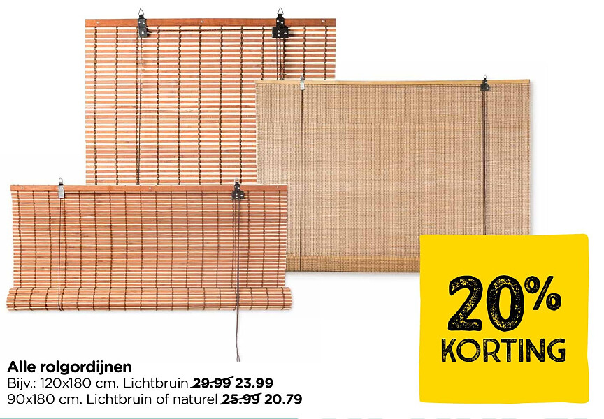 Rolgordijn 120x180 cm lichtbruin