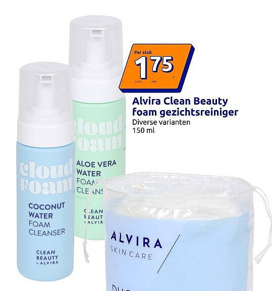 Alvira Clean Beauty foam gezichtsreiniger