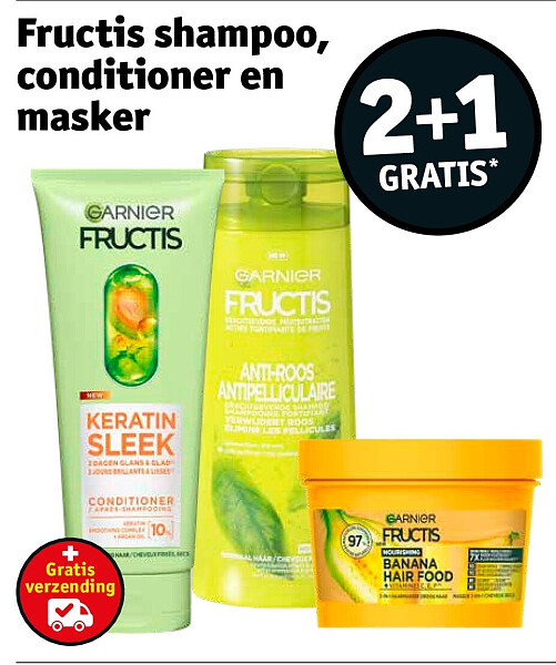 Fructis shampoo, conditioner en masker