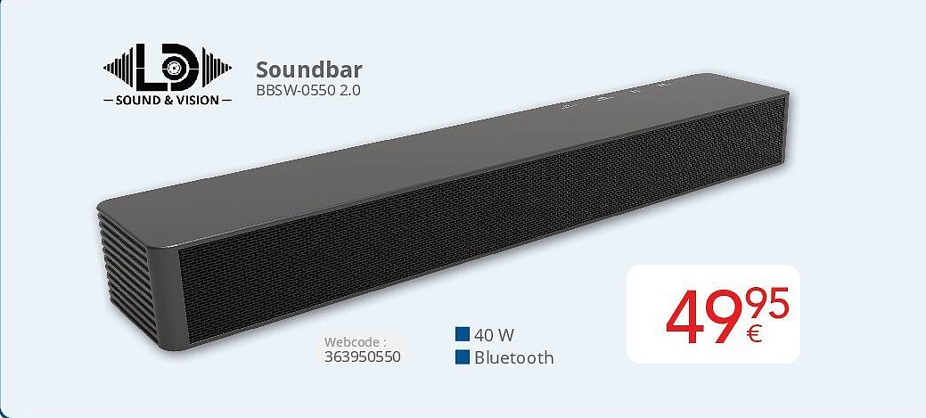 Soundbar BBSW-0550 2.0