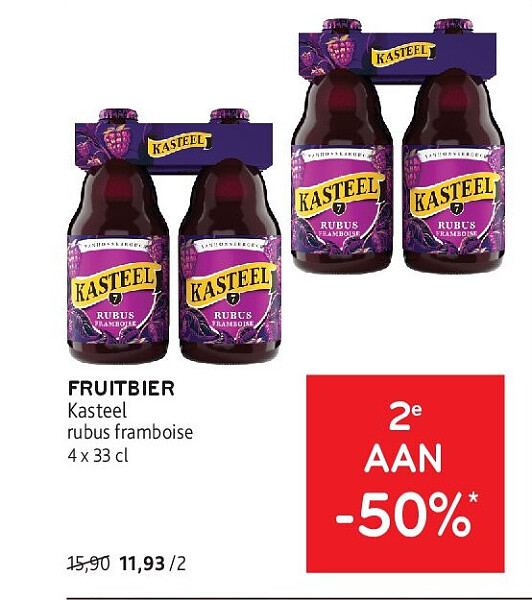 Kasteel Rubus Framboise 4 x 33 cl