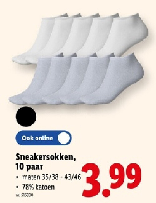Sneakersokken, 10 paar
