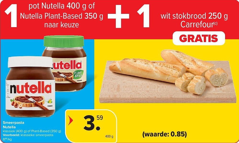 Smeerpasta Nutella