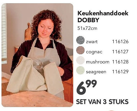 Keukenhanddoek DOBBY