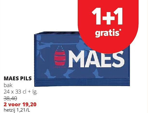 MAES PILS bak 24 x 33 cl + lg.