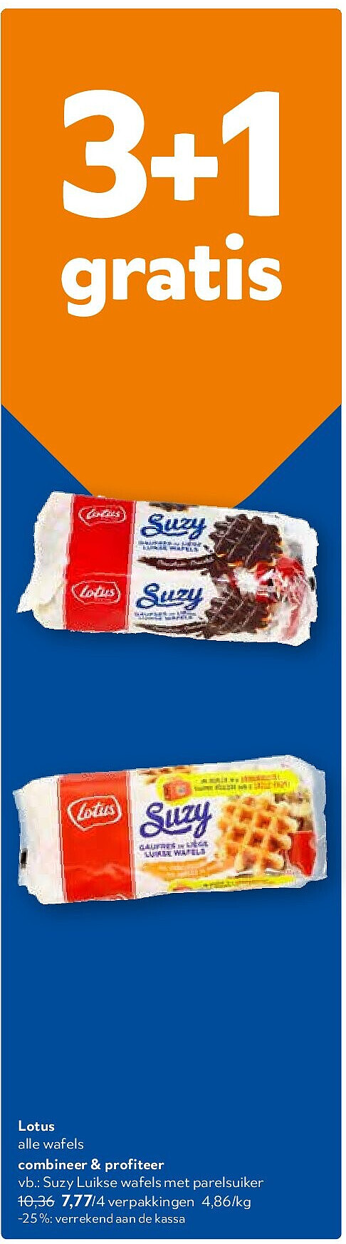 Lotus Suzy Luikse wafels met parelsuiker