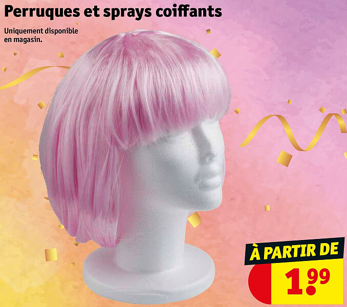 Perruques et sprays coiffants