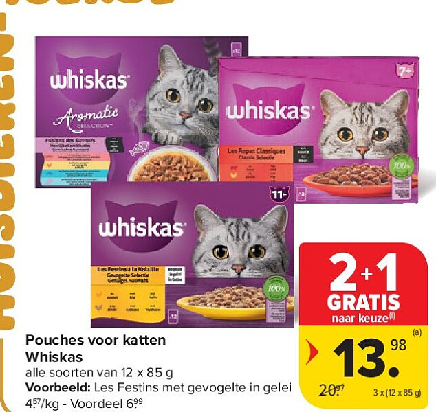 Pouches voor katten Whiskas
