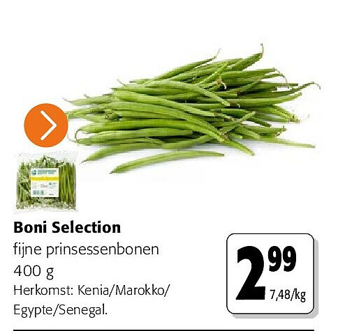 Boni Selection fijne prinsessenbonen 400 g