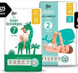 Etos Soft & Protect luiers en luierbroekjes midpakken – 3 stuks