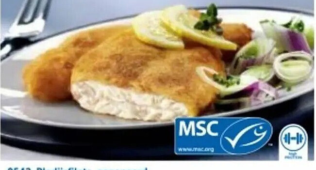 Pladijsfilets, gepaneerd
