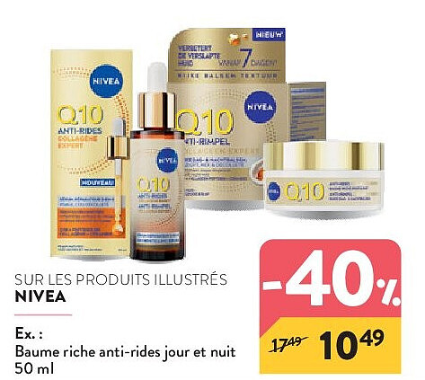 SUR LES PRODUITS ILLUSTRÉS NIVEA