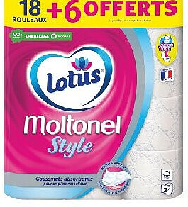 Papier toilette Lotus Moltonel