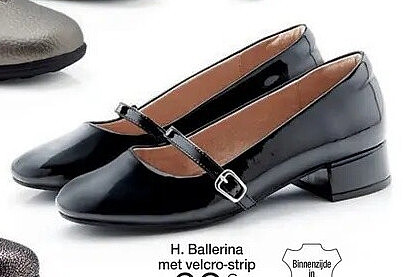 Ballerina met velcro-strip