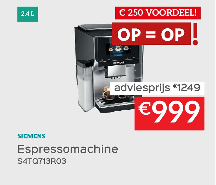 Espressomachine S4TQ713R03