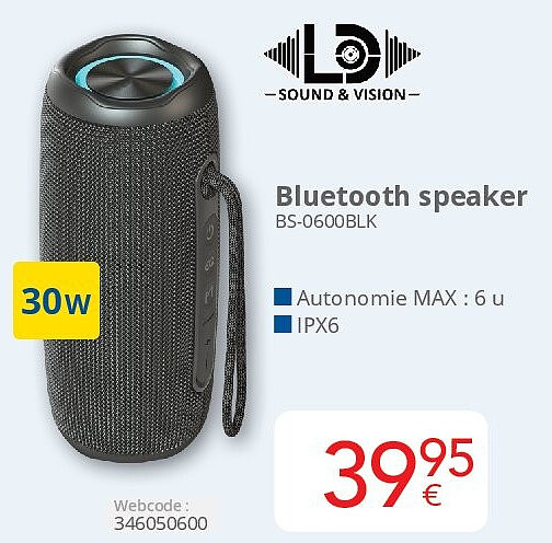 Bluetooth speaker BS-0600BLK