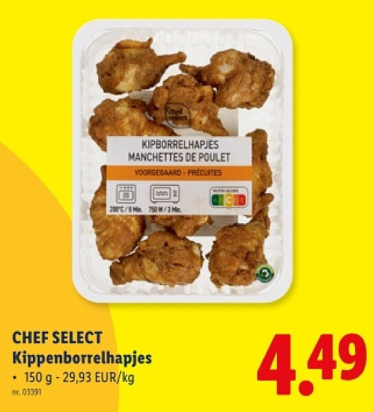 Kippenborrelhapjes