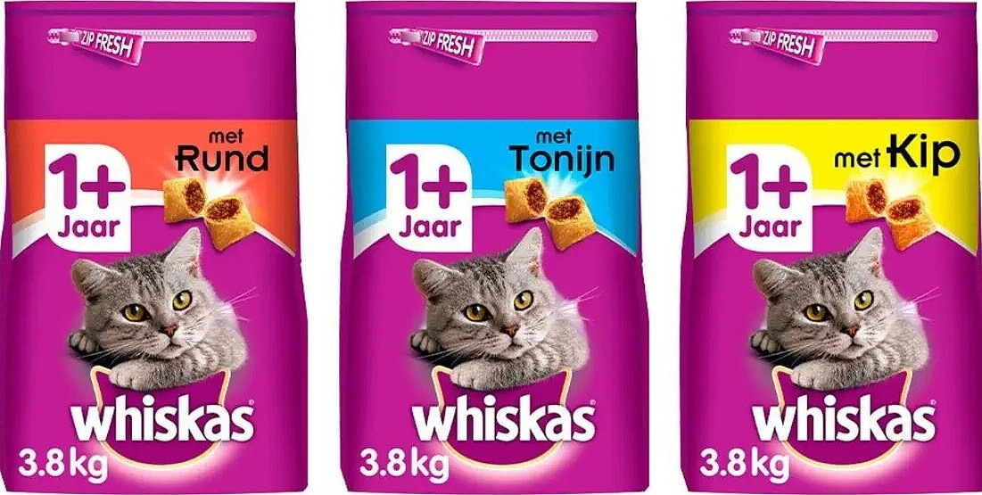 Whiskas kattenvoeding 3,8 kg