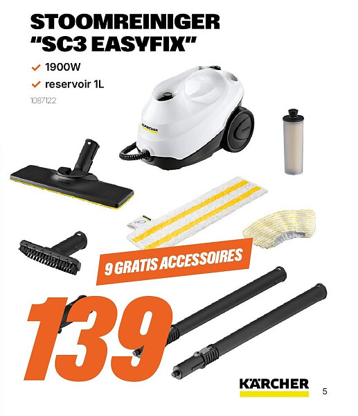 STOOMREINIGER “SC3 EASYFIX”