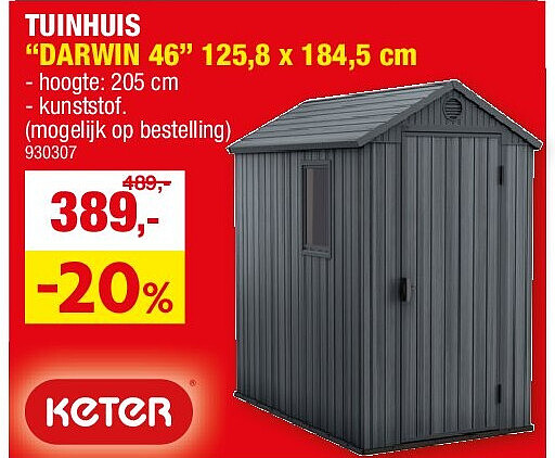 TUINHUIS “DARWIN 46” 125,8 x 184,5 cm