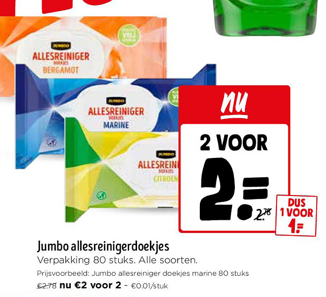 Jumbo allesreinigerdoekjes