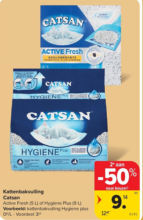 Kattenbakvulling Catsan