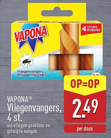 Vliegenvangers, 4st.