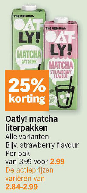 Oatly! matcha literpakken