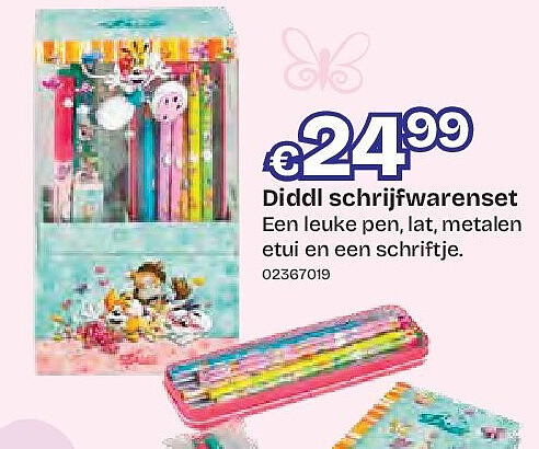Diddl schrijfwarenset