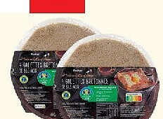 Galettes de blé noir Auchan à table en France