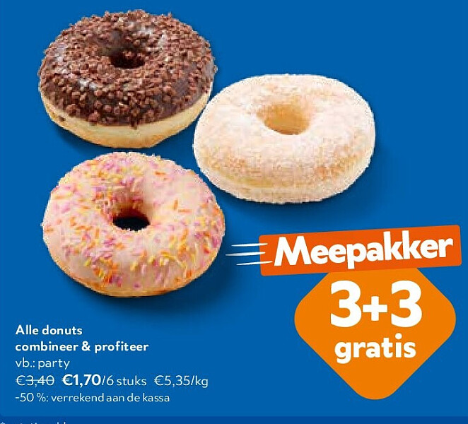 Alle donuts combineer & profiteer party