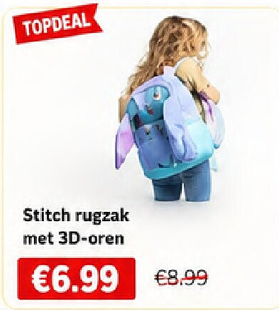 Stitch rugzak met 3D-oren