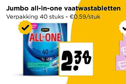 Jumbo all-in-one vaatwastabletten
