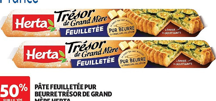 Pâte feuilletée pur beurre Trésor de Grand-Mère Herta