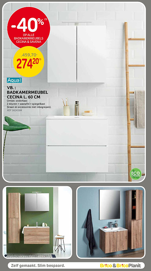 Badkamermeubel Cecina L. 60 cm