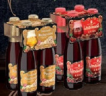 Lindemans Kriek en Pêcheresse 4 x 25 cl