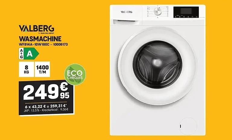 Valberg WASMACHINE WF814A-10W180C