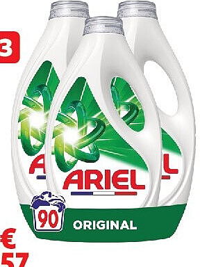Lessive liquide Ariel Original, lot de 3