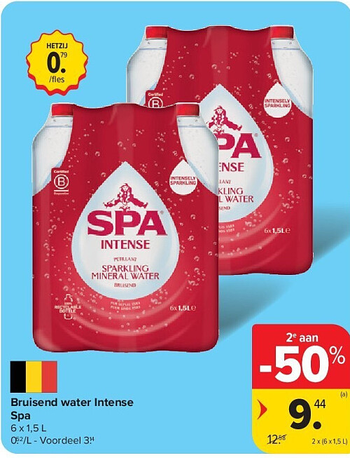 Bruisend water Intense Spa