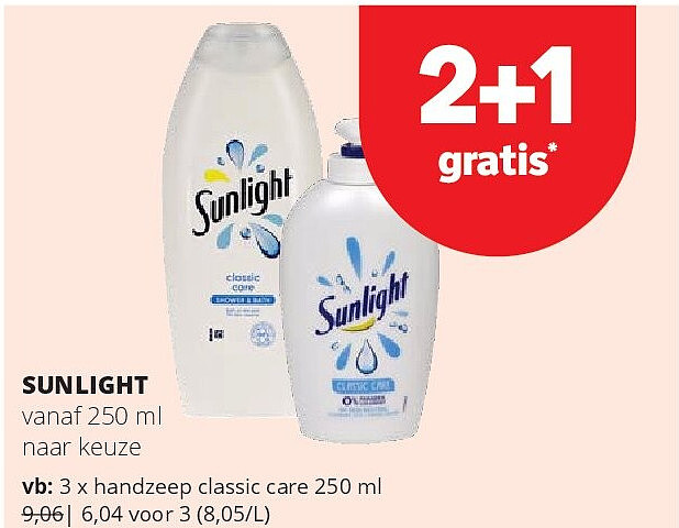 SUNLIGHT handzeep classic care 250 ml