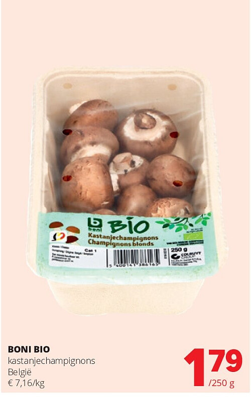 BONI BIO kastanjechampignons België
