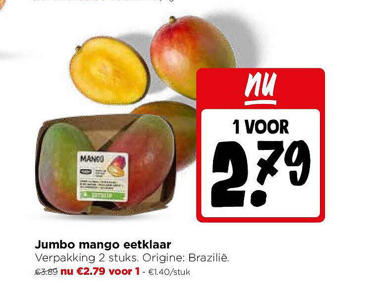 Jumbo mango eetklaar