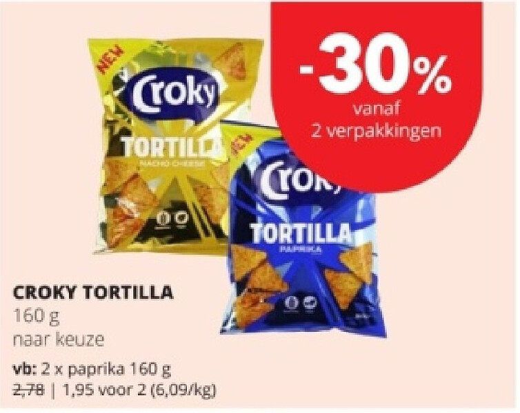 CROKY TORTILLA paprika 160 g
